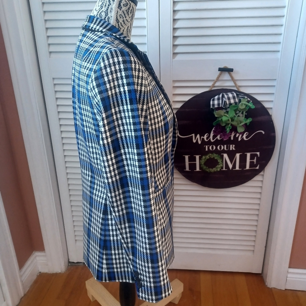 Banana Republic Long & Lean Plaid  Women's Blazer Size 6 Business Corporate - Picture 10 of 14